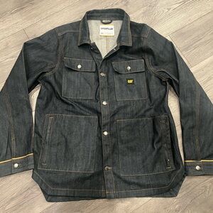 Selvedge Indigo Denim Jacket 2XL Caterpillar Utility Streetwear